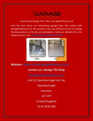 interlocking garage floor tiles garagetileshop