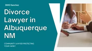 Divorce Lawyer in Albuquerque Nm - (505) Sanchez