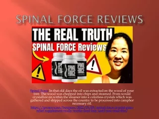 Spinal Force Reviews