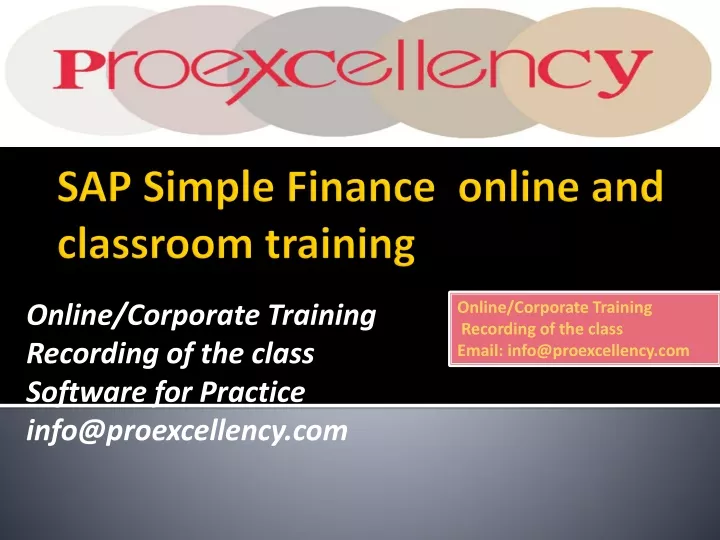 online corporate training recording of the class