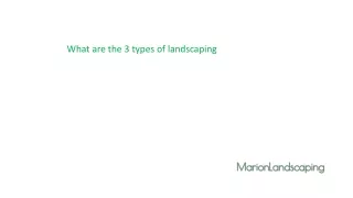 what are the 3 types of landscaping