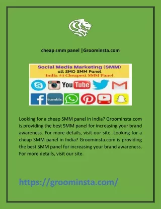 cheap smm panel groominsta com