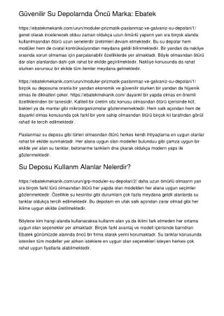 g venilir su depolarnda nc marka ebatek https