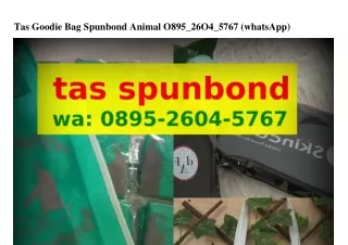 Tas Goodie Bag Spunbond AnimalTas Goodie Bag Spunbond Animal Ö8ᑫ5~2ᏮÖㄐ~57Ꮾ7{WA}
