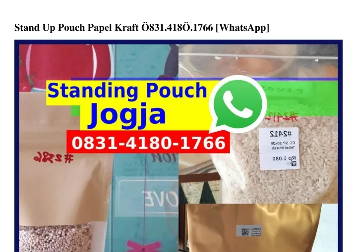stand up pouch papel kraft 831 418 1766 whatsapp