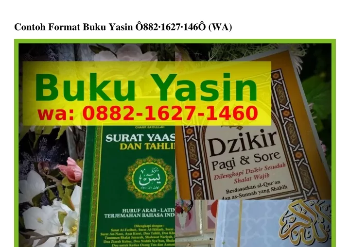 contoh format buku yasin 882 1627 146 wa