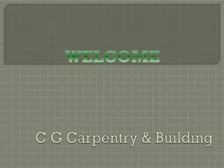 c g carpentry building