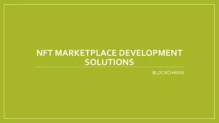 nft marketplace development solutions