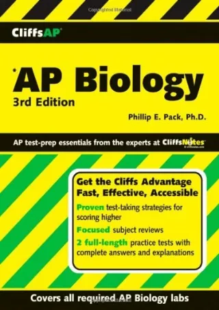 CliffsAP Biology CliffsNotes AP