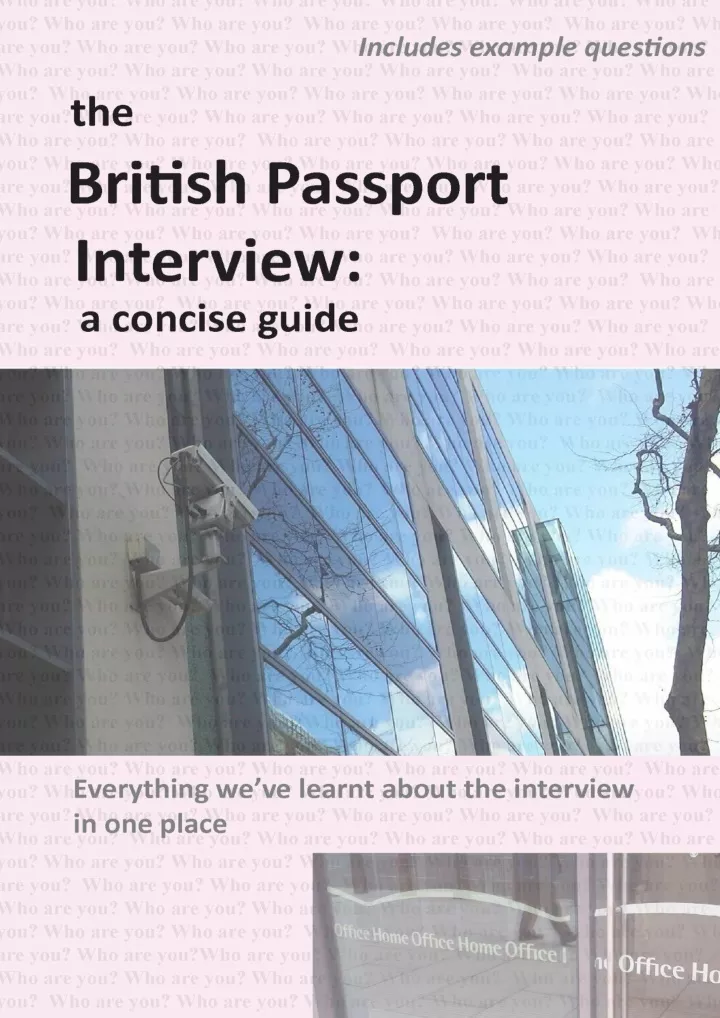 Ppt The British Passport Interview A Concise Guide Powerpoint