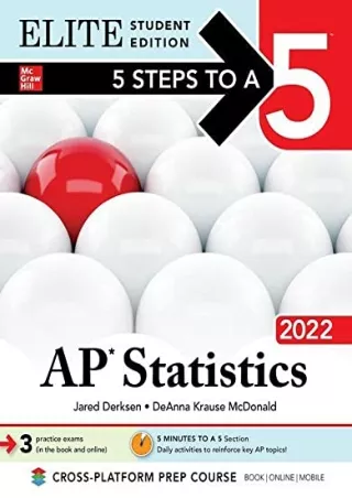 5 Steps to a 5 AP Statistics 2022 Elite Student Edition 5 Steps to a 5 Ap