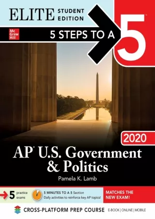 5 Steps to a 5 AP U S Government  Politics 2020 Elite Student Edition