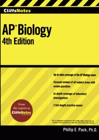 CliffsNotes Ap Biology Fourth Edition Cliffs Ap Biology