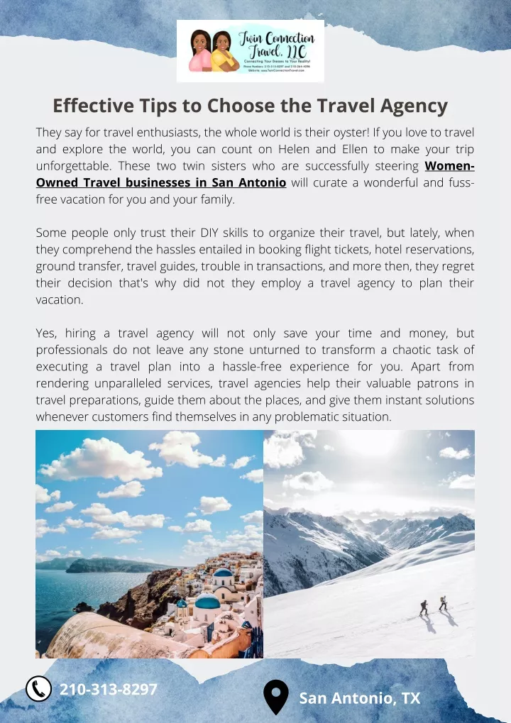 effective tips to choose the travel agency