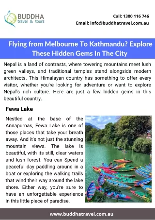 Want To Explore Hidden Nepali Gems Contact Nepali Travel Agency