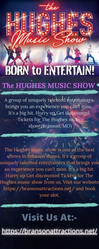 Get Discounted Tickets for HUGHES MUSIC SHOW