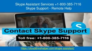 skype assistant services 1 800 385 7116 skype