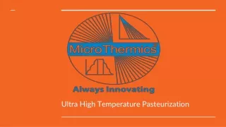 ultra high temperature pasteurization