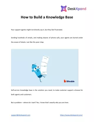 How to Build a Knowledge Base