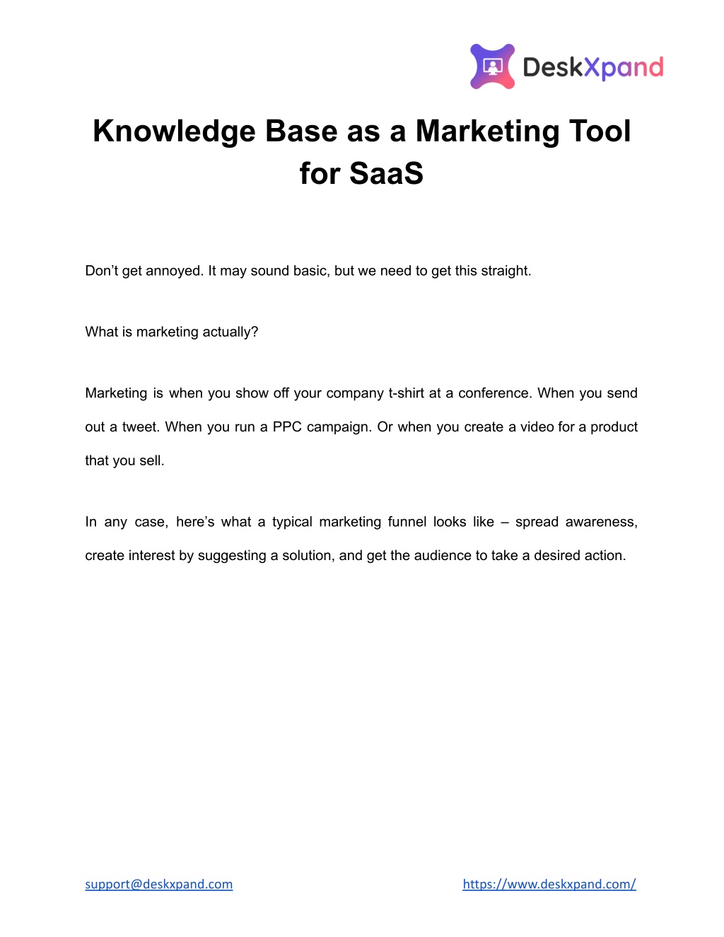 PPT - Knowledge Base as a Marketing Tool for SaaS PowerPoint ...