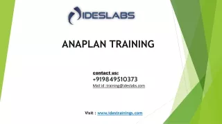 anaplan training