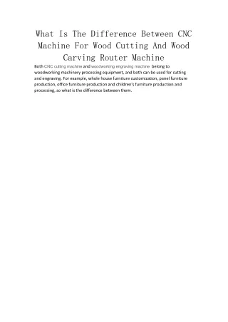 what is the difference between cnc machine