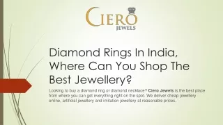 diamond rings in india where can you shop the best jewellery