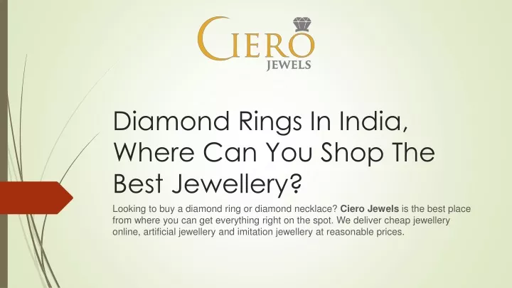 diamond rings in india where can you shop the best jewellery
