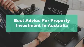best advice for property investment in australia