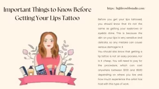 important things to know before getting your lips