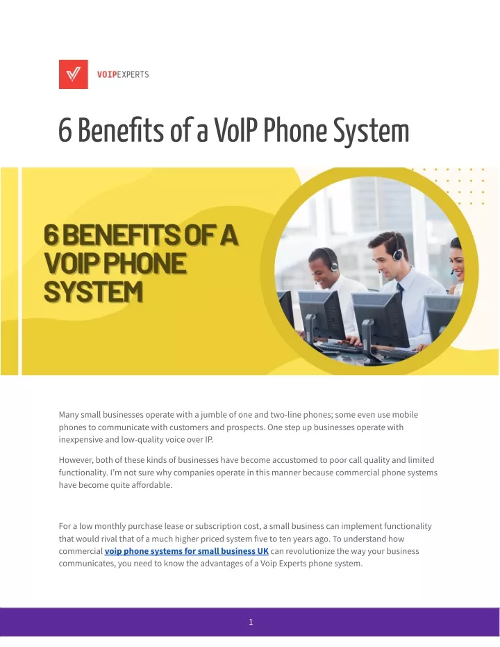 6 benefits of a voip phone system