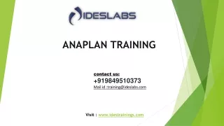 anaplan training