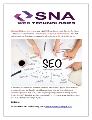 Best Affordable SEO Agency Small Business In India