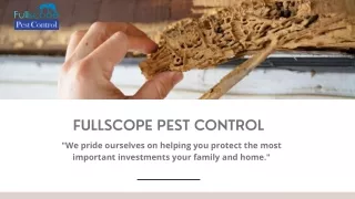 Pest Control Livingston TX - FullScope Pest Control