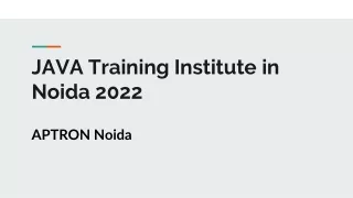 java training institute in noida 2022