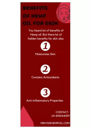 Benefits of Hemp oil for Skin