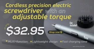TBK - 008 CORDLESS PRECISION ELECTRIC SCREWDRIVER 8 IN 1 ADJUSTABLE TORQUE