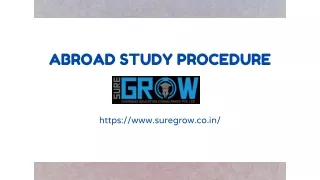 Abroad Study Procedure
