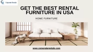 get the best rental furniture in usa