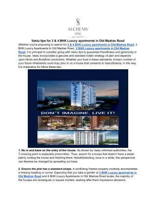 vastu tips for 3 4 bhk luxury apartments