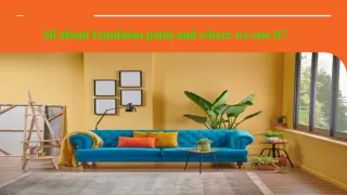 Emulsion wall paints
