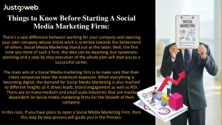 Things to Know Before Starting A Social Media Marketing Firm