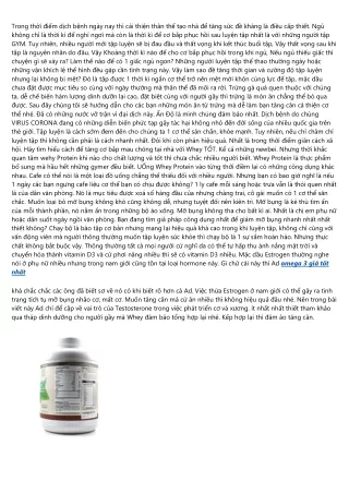 Dinh Dưỡng - Tập Luyện - Nơi Mua Omega 3