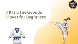 3 basic taekwondo moves for beginners