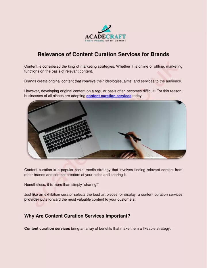 relevance of content curation services for brands