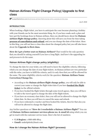 hainan airlines flight change policy upgrade