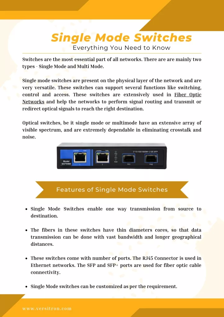 single mode switches everything you need to know