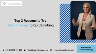 Top 2 Reasons to Try Hypnotherapy to Quit Smoking