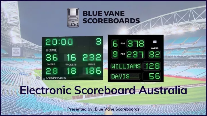 electronic scoreboard australia