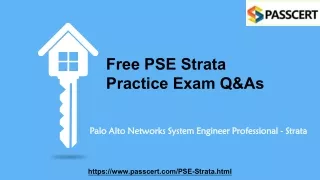free pse strata practice exam q as